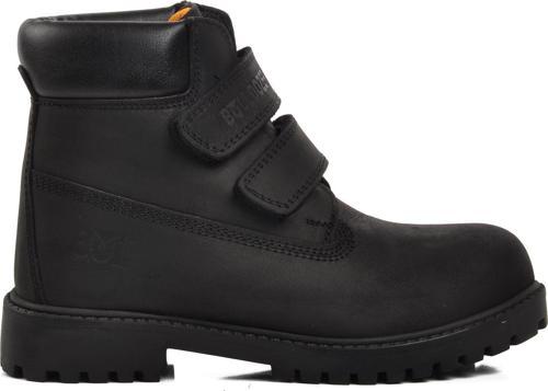 240850-F Siyah Nubuk Hakiki Deri Çocuk Bot