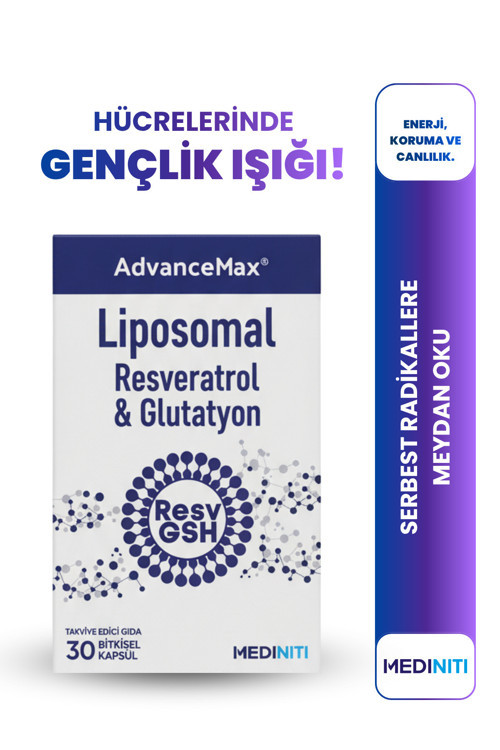 Lipozomal Resveratrol Glutatyon 30 Kapsül