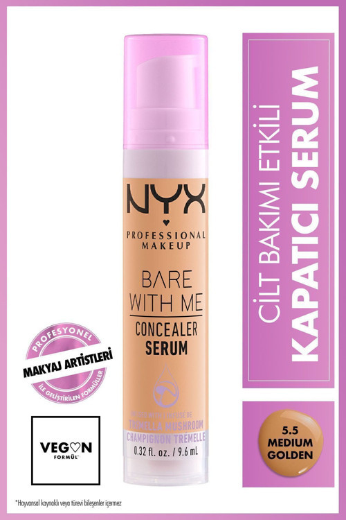 Bare With Me Kapatıcı Serum 5.5 Medium Golden Concealer