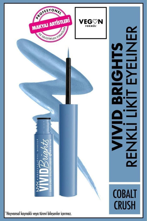 Vivid Brights Likit Eyeliner - Cobalt Crush