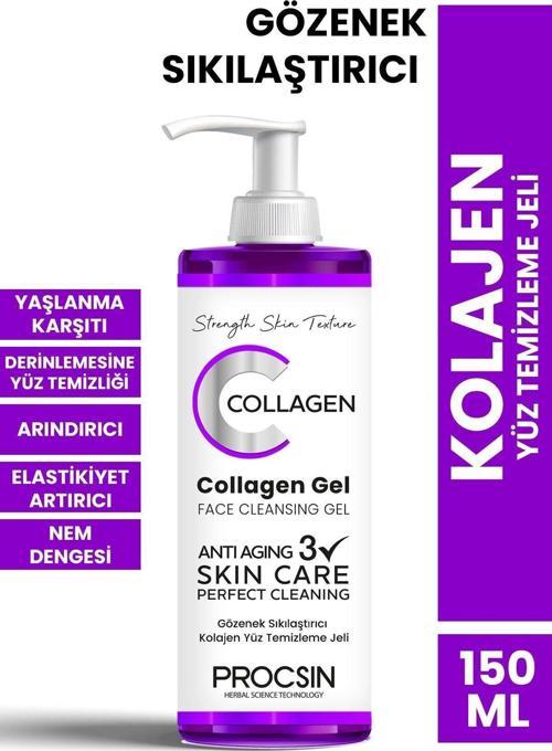 Gözenek Sıkılaştırıcı Kolajen Yüz Temizleme Jeli 150 Ml