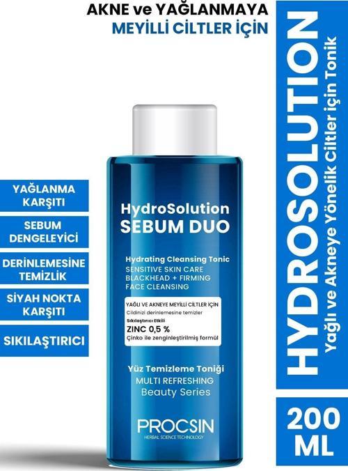 Hydrosolution Yağlı Ve Akneye Yönelik Ciltler Için Tonik 200 Ml