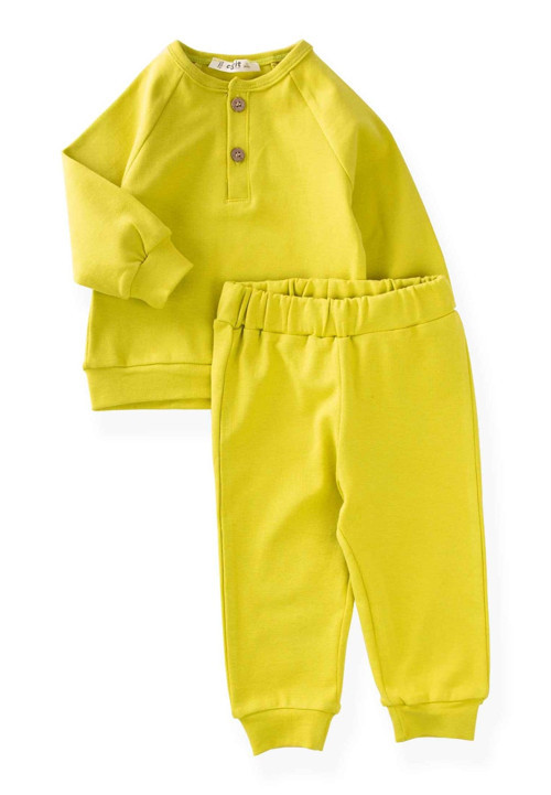 Reglan Kol Patlı Basıc Takım 1-8 Yaş Limon Sarı