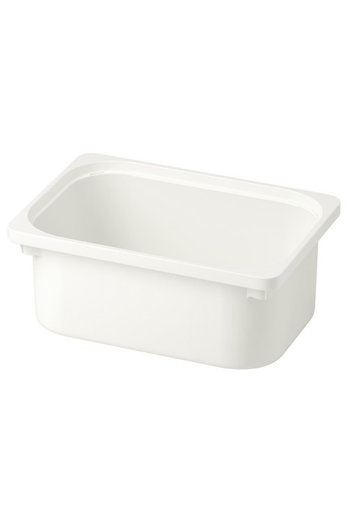 Beyaz Dayanıklı Saklama Kutusu 42x30x10 cm Oyuncak Düzenleyici Çocuk Odası