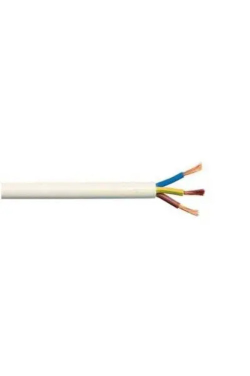 3X1,5 Mm² Ttr Kablo Çok Telli Yumuşak Beyaz H05Vv F 5 Metre
