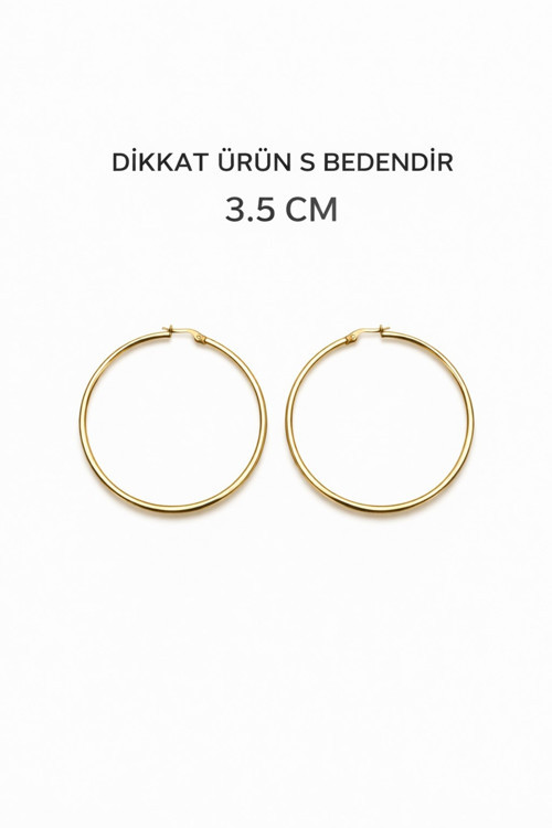 Çelik Renk Atmaz Garantli Faturalı Küpe