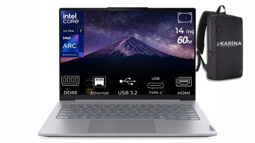 ThinkBook 14 G8 IAL Ultra 7 255H 21SJ007BTX-K18 96GB 2TB Arc 140T FreeDos 14" 60 Hz WUXGA Notebook & Karina Çanta