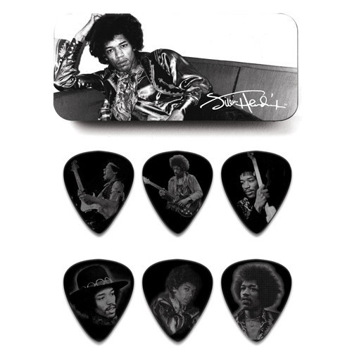Jimi Hendrix Silver Portrait 6lı Pena Seti (Heavy)