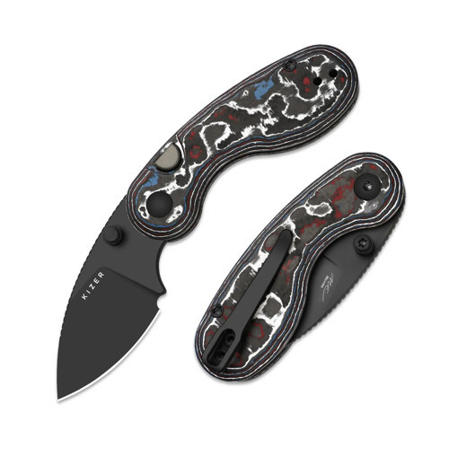 Microbe™ | Button Liner Lock™ | Ultra DLC | M390 | Fat Carbon | 2742A2