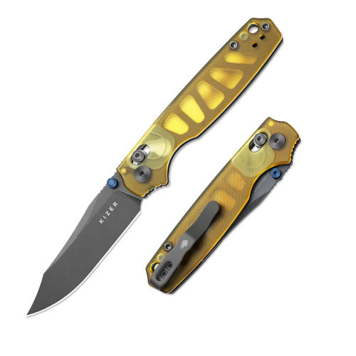 Pokiman CC | Clutch Lock™ | Clip Point | Four-Finger Full Grip | Clear PEI | 3789A3