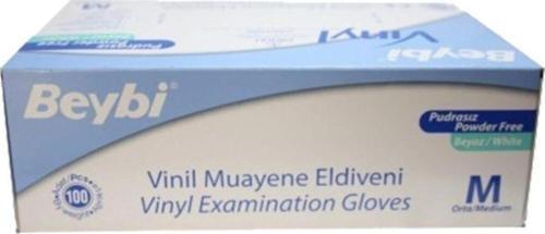 Pudrasız Vinil Eldiven 100'Lü Kutu (M)