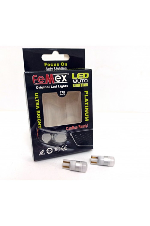 T10 Ampul 1smd 3030 Chipset Mini BEYAZ Led Aktif Canbus