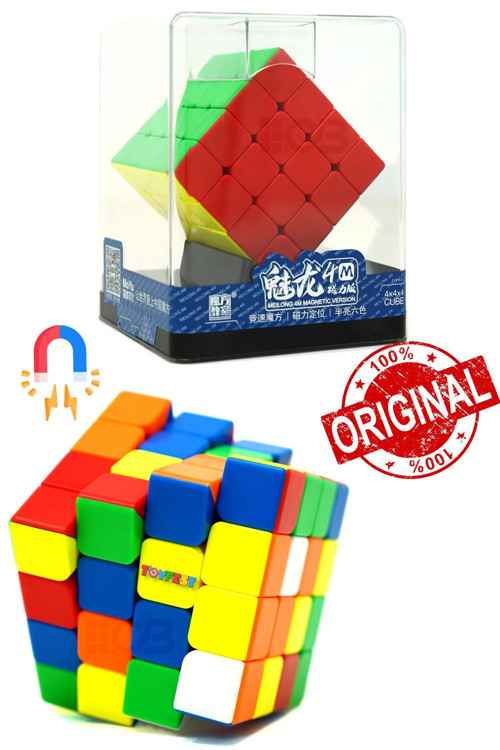 Moyu Meilong 4X4 Magnetic Cube 4M Plastic Box - Mıknatıslı 4X4 Saklama Kutulu Rübik Zeka Küpü