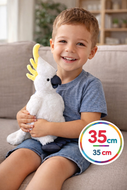 Peluş Kakadu Papağan 35 cm