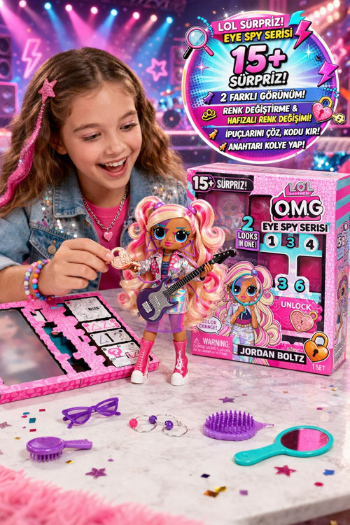 LOL Surprise OMG Eye Spy Jordan Boltz Rock Yıldızı Moda Bebeği Aksesuarlı
