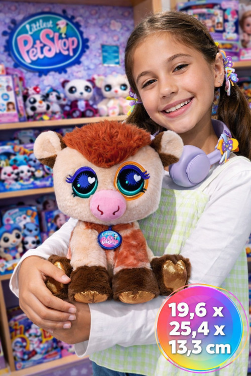 Littlest Pet Shop Signature Peluş Seri 4 İnek 25 cm Büyük Lisanslı Oyuncak Hediyelik