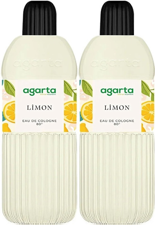 Kolonya 400 ML Limon 80 Derece Pet Şişe (2 Li Set)