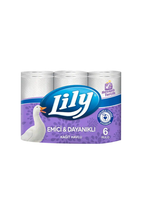 Lily 6'lı Kağıt Havlu 2 Katlı