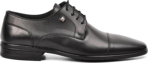 2807 Siyah Hakiki Deri Erkek Günlük Ayakkabı