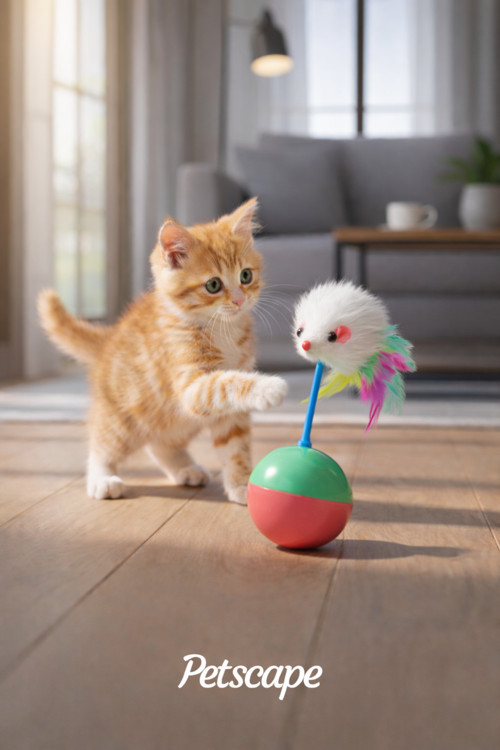 Kedi Oyun Topu Tüylü Fare Hacıyatmaz