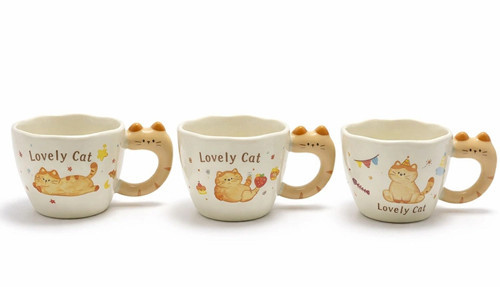 3D Kedi Figürlü Kupa Bardak Alk5036