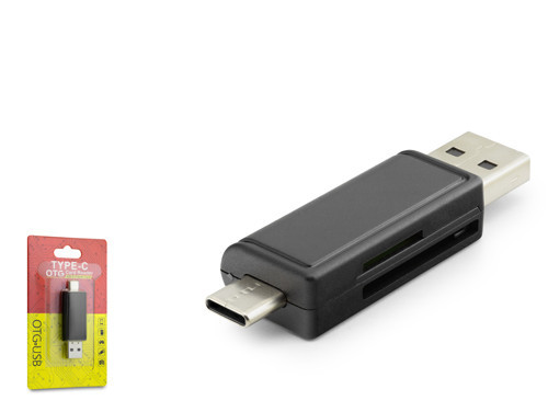 HDX7026 USB Type-C Kart Okuyucu SD MicroSD Siyah
