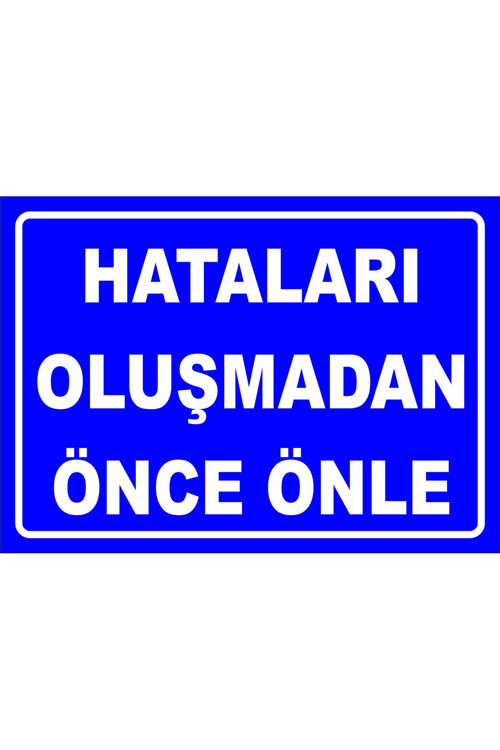 Hataları Oluşmadan Önce Önle 25x35 Cm Galvaniz Saç 0,4 Mm