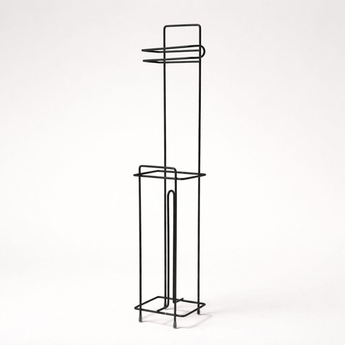 Efe Mark Premium Serisi Paslanmaz Yedekli WC Kağıtlığı Siyah