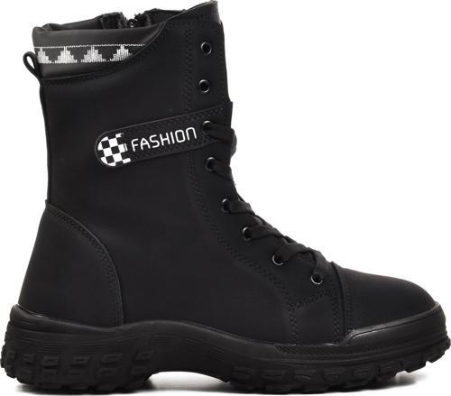 Lance Siyah-Zümrüt İçi Kürklü Kadın Bot