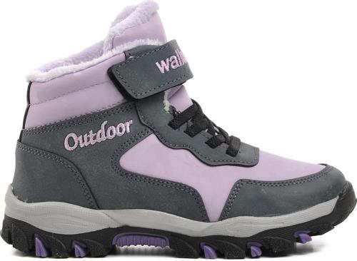 Leo-F Lila İçi Kürklü Çocuk Outdoor Bot