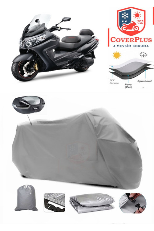 Sym Maxsym 600i ABS Branda Arka Çanta Uyumlu Motor Brandası Motosiklet Örtüsü