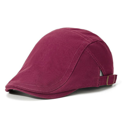 Erkek Şapka Kasket Düz Renk Ayarlanabilir Unisex Şapka Günlük Kullanım Yazlık Kasket Bordo
