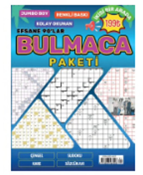 EFSANE 90'LAR BULMACA PAKETİ