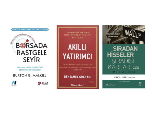 borsada rasgele seyir+akilli yatirimci+siradan hisseler siradisi karlar=(3kitap)
