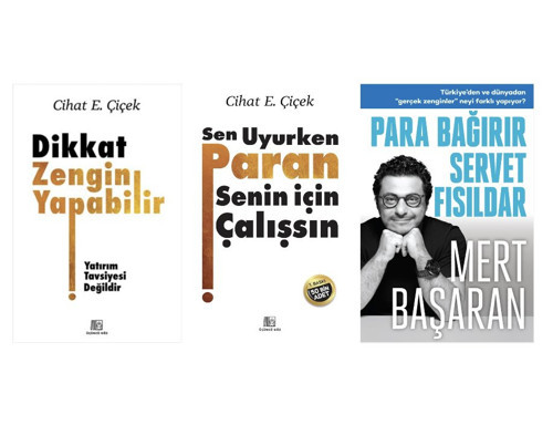 dikkat zengin yapabilir+sen uyurken paran senin icin calissin+para bagirir servet fisildar=(3kitap)
