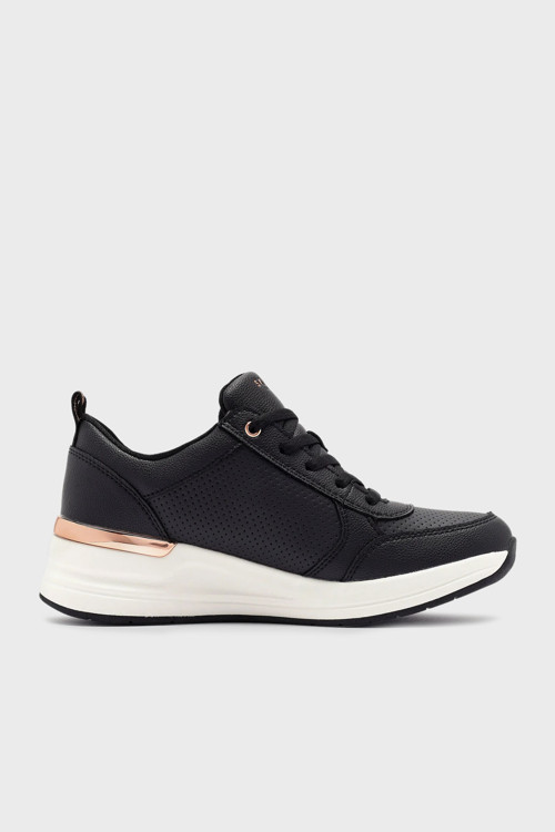 Billion 2-Side Door Logolu Fermuar Detaylı Sneaker Bayan Ayakkabı 177336 BLK SİYAH