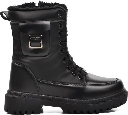 Zeta Siyah-Zümrüt İçi Kürklü Kadın Bot