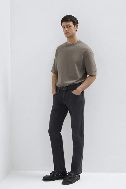 Martin Pamuklu Regular Straight Fit Normal Bel Jeans Erkek Kot Pantolon 0037890671 KOYU GRİ
