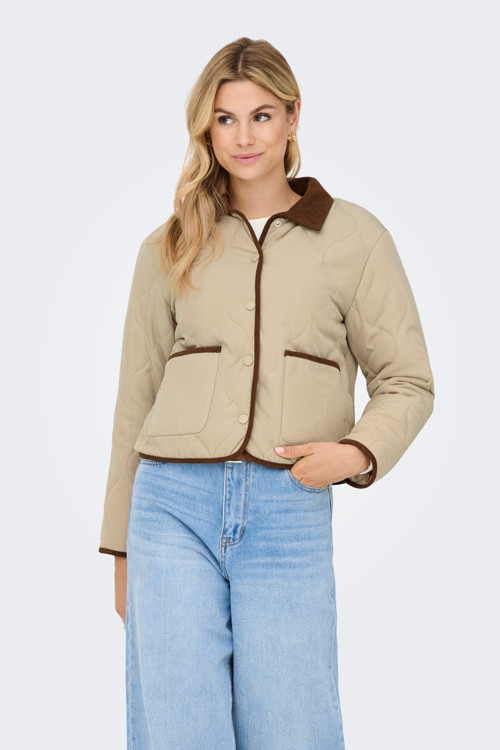 Jdypaula Regular Fit Kapitoneli Klasik Yaka Bayan Ceket 15363330 BEJ