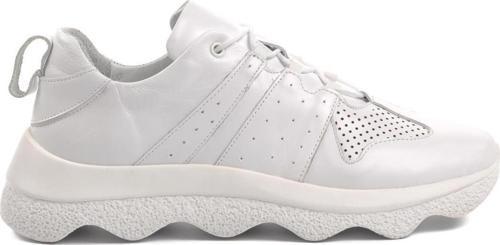 2314001 Beyaz İçi Dışı Hakiki Deri Kadın Sneaker