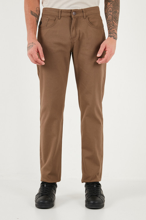 U.S. Polo Pamuklu Regular Fit Logolu Erkek Pantolon G081GL0782238677 HAKİ