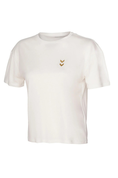 Regular Fit Logolu Bisiklet Yaka Bayan T Shirt 912340-9157 EKRU