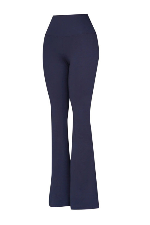 Slim Fit Logo Baskılı Yüksek Bel İspanyol Paça Bayan Eşofman Altı 932455-7459 LACİVERT