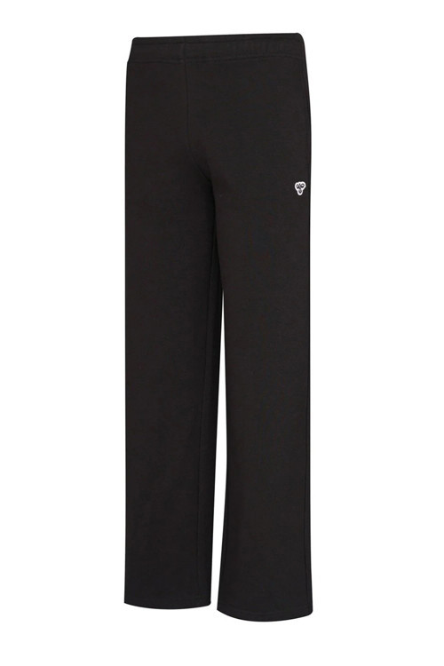 Pamuklu Loose Fit Logo Nakışlı Normal Bel Bayan Eşofman Altı 932425-2001 SİYAH
