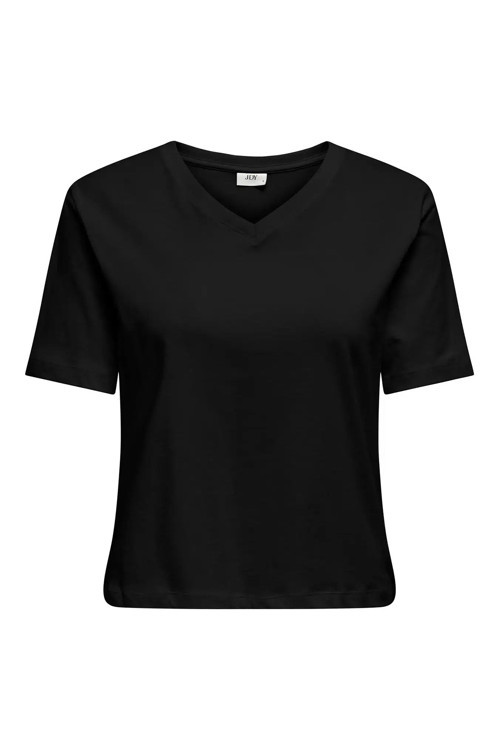 Jdyrex % 100 Pamuk Regular Fit V Yaka Bayan T Shirt 15352294 SİYAH