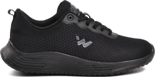 Aldan Siyah Fileli Hava Alan Unisex Spor Ayakkabı