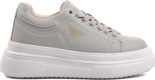 Dkc2305 Gri Kadın Kalın Taban Sneaker