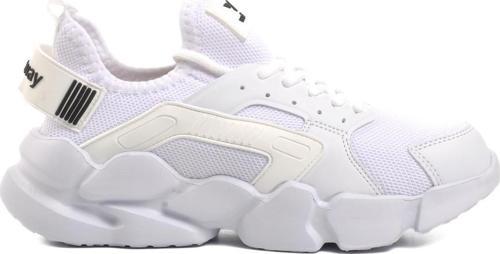 Hura Beyaz Fileli Hafif Unisex Spor Ayakkabı