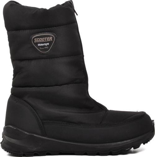 Z7447 Tekstil Siyah İçi Kürklü Su Geçirmez Kadın Kar Botu