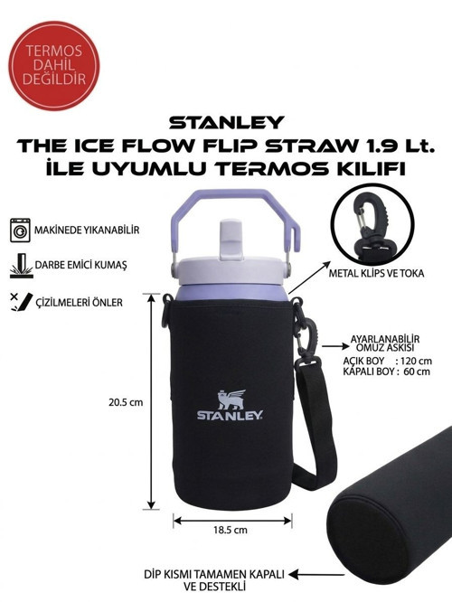 Stanleye Iceflow Flip Straw 1.9 Lt. ile Uyumlu Omuz Askılı Termos Kılıfı